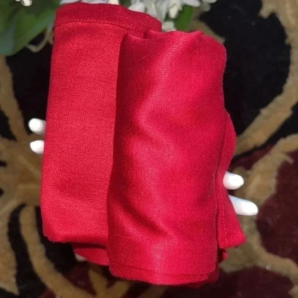 Lipstick Red Cloth Napkins Set of 4 Cotton Blend Every Day Use Holidays
